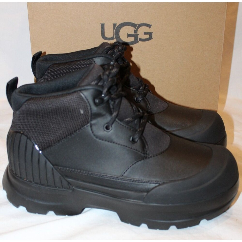 UGG Neumel X Women's Ankle Rain Waterproof Boots NIB SZ 7 BLACK